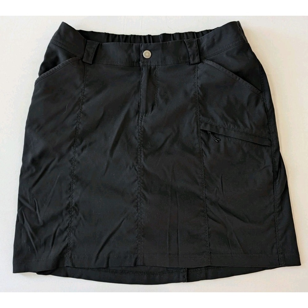 Duluth Trading Co Womens Size 12 Black Dry On The Fly Hiking Skort Shorts